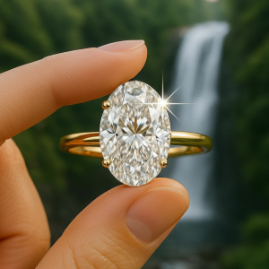 Oval engagement rings