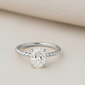 Dallas Oval Diamond Solitaire Engagement Ring, Pure Brilliance. Elegant.