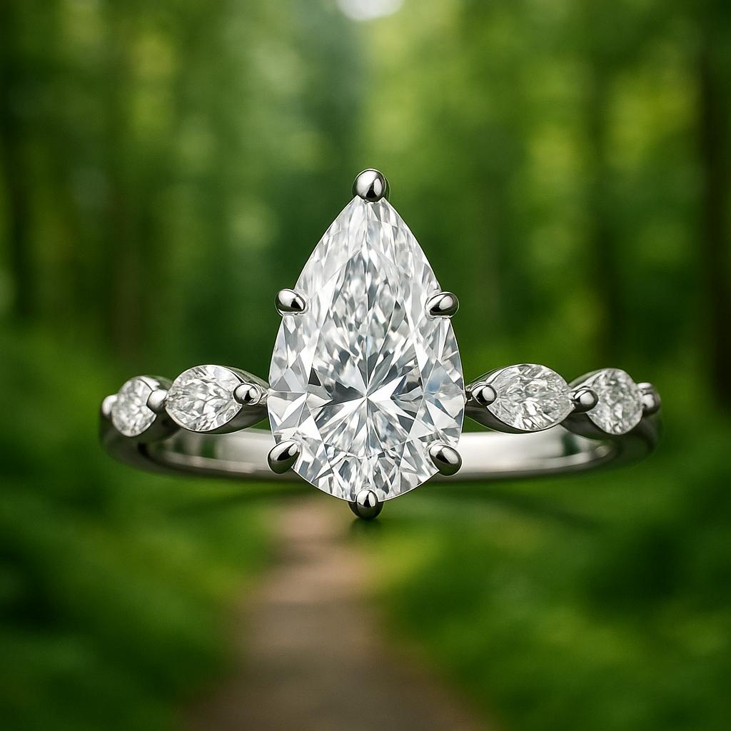 The Best Brilliant Pear-Shaped Diamond Rings in  Dallas