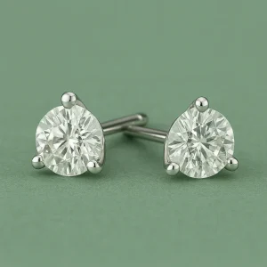 0.71ct Total Natural Diamond Stud Earrings-Dallas