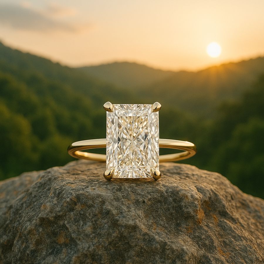 The Best Timeless Radiant  Engagement Rings In Dallas